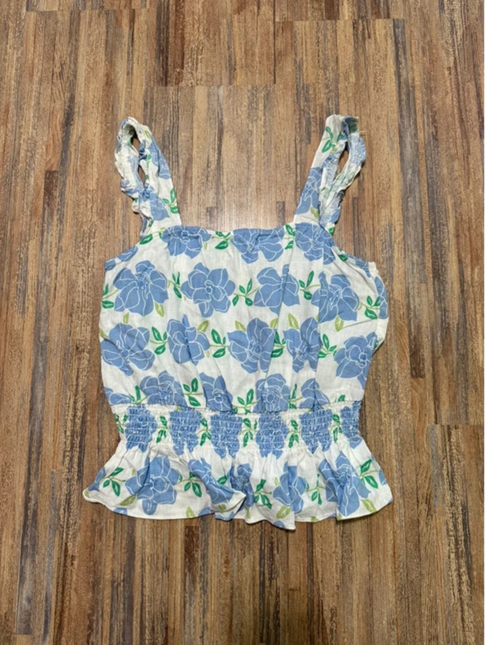 Draper James RSVP peplum tank top size M